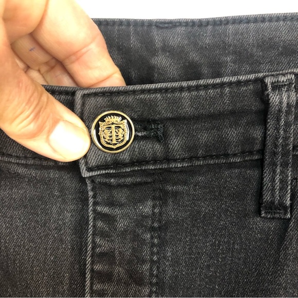 Talbots Women’s High Waisted Ankle Jegging Jeans Black Patch Pockets - Picture 4 of 9